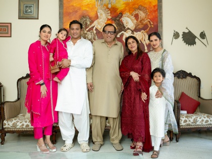 Sania Mirza Stuns in Pastel Suit As She Celebrates Eid al-Fitr in Hyderabad | Sania Mirza Stuns in Pastel Suit As She Celebrates Eid al-Fitr in Hyderabad