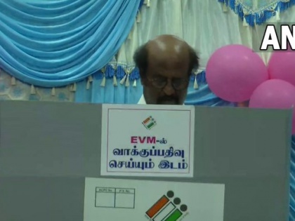 Lok Sabha Election 2024: Superstar Rajinikanth Casts His Vote in Tamil Nadu Amid Tight Security Cover (Watch Video) | Lok Sabha Election 2024: Superstar Rajinikanth Casts His Vote in Tamil Nadu Amid Tight Security Cover (Watch Video)