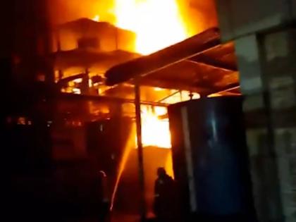 Greater Noida Fire: Massie Blaze Erupts at Balaji Chemical Factory in Bisouli Village (Watch Video) | Greater Noida Fire: Massie Blaze Erupts at Balaji Chemical Factory in Bisouli Village (Watch Video) Greater Noida Fire: Massie Blaze Erupts at Balaji Chemical Factory in Bisouli Village (Watch Video) | Greater Noida Fire: Massie Blaze Erupts at Balaji Chemical Factory in Bisouli Village (Watch Video)