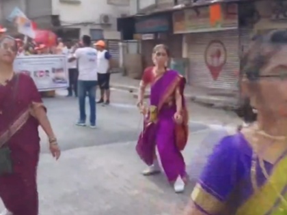 Gudi Padwa 2024: Shiv Sena Leader Shrikant Shinde Participates in Shobha Yatra in Thane (Watch Video) | Gudi Padwa 2024: Shiv Sena Leader Shrikant Shinde Participates in Shobha Yatra in Thane (Watch Video)