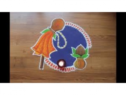 Gudi Padwa 2020: Here are 5 easy rangoli designs you can try | Gudi Padwa 2020: Here are 5 easy rangoli designs you can try