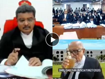 Senior Advocate Caught Drinking Beer During Gujarat HC Virtual Hearing, Court Initiates Contempt Proceedings (VIDEO) | Senior Advocate Caught Drinking Beer During Gujarat HC Virtual Hearing, Court Initiates Contempt Proceedings (VIDEO)