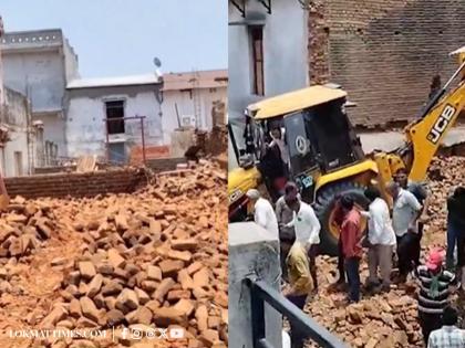 Gujarat: Three Dead, Three Injured in Wall Collapse Incident in Vijapur Tehsil, Mehsana (Watch Video) | Gujarat: Three Dead, Three Injured in Wall Collapse Incident in Vijapur Tehsil, Mehsana (Watch Video) Gujarat: Three Dead, Three Injured in Wall Collapse Incident in Vijapur Tehsil, Mehsana (Watch Video) | Gujarat: Three Dead, Three Injured in Wall Collapse Incident in Vijapur Tehsil, Mehsana (Watch Video)