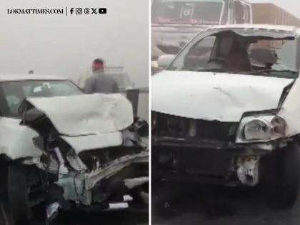 Hapur Accident: Four Injured as Six Vehicles Collide Amid Thick Fog and Low Visibility Near Anwarpur | Hapur Accident: Four Injured as Six Vehicles Collide Amid Thick Fog and Low Visibility Near Anwarpur Hapur Accident: Four Injured as Six Vehicles Collide Amid Thick Fog and Low Visibility Near Anwarpur | Hapur Accident: Four Injured as Six Vehicles Collide Amid Thick Fog and Low Visibility Near Anwarpur
