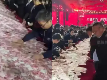 ‘Take What You Can Count’: Chinese Company Gives Employees 15 Minutes to Collect INR 70 Crore Bonus, Video Goes Viral | ‘Take What You Can Count’: Chinese Company Gives Employees 15 Minutes to Collect INR 70 Crore Bonus, Video Goes Viral ‘Take What You Can Count’: Chinese Company Gives Employees 15 Minutes to Collect INR 70 Crore Bonus, Video Goes Viral | ‘Take What You Can Count’: Chinese Company Gives Employees 15 Minutes to Collect INR 70 Crore Bonus, Video Goes Viral
