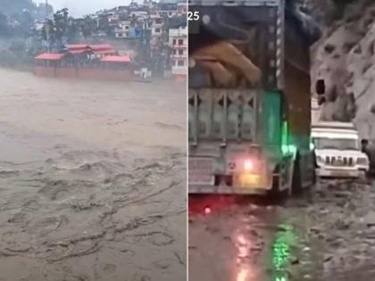 Himachal Pradesh Rains: Traffic Jam on NH-5 Towards Pooh and Kaza; Death Toll from Cloudbursts Rises to 20 | Himachal Pradesh Rains: Traffic Jam on NH-5 Towards Pooh and Kaza; Death Toll from Cloudbursts Rises to 20