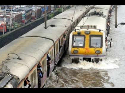 Maharashtra: Mumbai local trains on track despite heavy rains | Maharashtra: Mumbai local trains on track despite heavy rains Maharashtra: Mumbai local trains on track despite heavy rains | Maharashtra: Mumbai local trains on track despite heavy rains