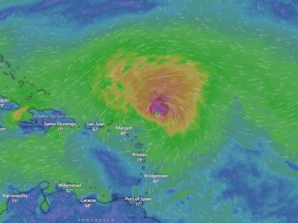Hurricane Erin Live Tracker Map on Windy: Cyclonic Storm Likely to Intensify Into Category 4 on August 17; Check Real-Time Status | Hurricane Erin Live Tracker Map on Windy: Cyclonic Storm Likely to Intensify Into Category 4 on August 17; Check Real-Time Status