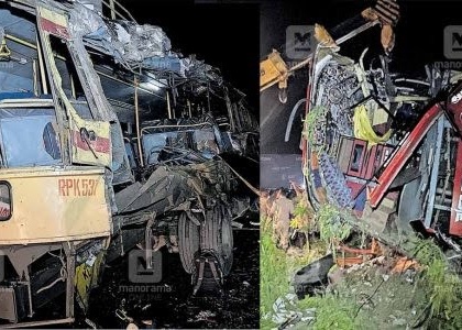 Kerala: 9 dead, 35 injured after tourist bus rams into KSRTC bus | Kerala: 9 dead, 35 injured after tourist bus rams into KSRTC bus