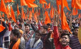 Nagpur: Bajrang Dal takes out rally against Valentine's Day | Nagpur: Bajrang Dal takes out rally against Valentine's Day
