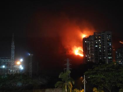 Frequent fire at Kharghar Hill raises concern of land grab | Frequent fire at Kharghar Hill raises concern of land grab Frequent fire at Kharghar Hill raises concern of land grab | Frequent fire at Kharghar Hill raises concern of land grab