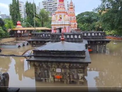 Maharashtra Rains: Khadakwasla Dam Release Floods Morya Gosavi Temple in Pimpri-Chinchwad; Red Alert in Pune | Maharashtra Rains: Khadakwasla Dam Release Floods Morya Gosavi Temple in Pimpri-Chinchwad; Red Alert in Pune