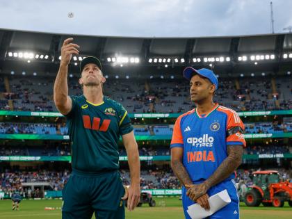 AUS vs IND, 2nd T20I: Mitchell Marsh Wins Toss, Australia to Bowl First Against Suryakumar Yadav-Led Team India; Check Playing XIs | AUS vs IND, 2nd T20I: Mitchell Marsh Wins Toss, Australia to Bowl First Against Suryakumar Yadav-Led Team India; Check Playing XIs