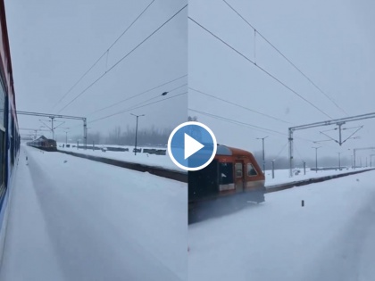 Indian Railways Shares Breathtaking Video of Snow-Covered Kashmir (Watch) | Indian Railways Shares Breathtaking Video of Snow-Covered Kashmir (Watch)