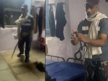 Indore Cop Dies After Being Bitten by Cobra During Rescue Operation Without Protective Gear; Video Goes Viral | Indore Cop Dies After Being Bitten by Cobra During Rescue Operation Without Protective Gear; Video Goes Viral