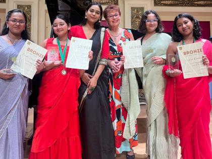 Mumbai Girls Win Silver, Bronze Medals at Vienna International Arts Festival 2024 | Mumbai Girls Win Silver, Bronze Medals at Vienna International Arts Festival 2024 Mumbai Girls Win Silver, Bronze Medals at Vienna International Arts Festival 2024 | Mumbai Girls Win Silver, Bronze Medals at Vienna International Arts Festival 2024
