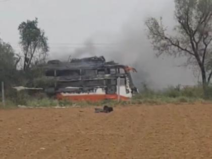 Jaipur Bus Fire: 2 Burnt To Death, Several Injured As Bus Catches Fire After Touching High-Tension Wire | Jaipur Bus Fire: 2 Burnt To Death, Several Injured As Bus Catches Fire After Touching High-Tension Wire Jaipur Bus Fire: 2 Burnt To Death, Several Injured As Bus Catches Fire After Touching High-Tension Wire | Jaipur Bus Fire: 2 Burnt To Death, Several Injured As Bus Catches Fire After Touching High-Tension Wire