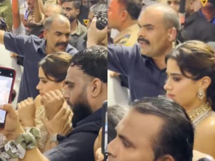Janhvi Kapoor Mobbed by Fans at Mumbai’s Dahi Handi Event, Looks Uncomfortable Yet Maintains Calm (Watch Video) | Janhvi Kapoor Mobbed by Fans at Mumbai’s Dahi Handi Event, Looks Uncomfortable Yet Maintains Calm (Watch Video)