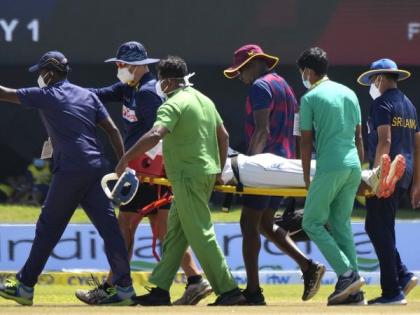 Sri Lanka vs West Indies Test: Jeremy Solozano hit on head, taken to hospital for scans | Sri Lanka vs West Indies Test: Jeremy Solozano hit on head, taken to hospital for scans