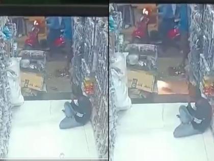 Kanpur Scooter Blast CCTV: Footage Captures Moment of Explosion in Mishri Bazaar, Injuring 8 | Kanpur Scooter Blast CCTV: Footage Captures Moment of Explosion in Mishri Bazaar, Injuring 8 Kanpur Scooter Blast CCTV: Footage Captures Moment of Explosion in Mishri Bazaar, Injuring 8 | Kanpur Scooter Blast CCTV: Footage Captures Moment of Explosion in Mishri Bazaar, Injuring 8