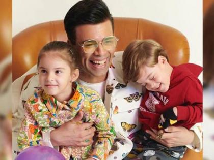 Karan Johar celebares 5th birthday of his twins Yash and Roohi, shares a heartfelt video | Karan Johar celebares 5th birthday of his twins Yash and Roohi, shares a heartfelt video