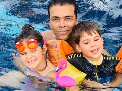 Father's Day 2021: Karan Johar feels ‘blessed’ to be a father to Yash and Roohi | Father's Day 2021: Karan Johar feels ‘blessed’ to be a father to Yash and Roohi