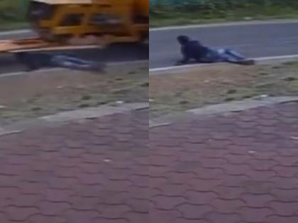 CCTV Footage Shows Man Seriously Injured After Crane Runs Over Him in Perampalli, Karnataka (Video) | CCTV Footage Shows Man Seriously Injured After Crane Runs Over Him in Perampalli, Karnataka (Video) CCTV Footage Shows Man Seriously Injured After Crane Runs Over Him in Perampalli, Karnataka (Video) | CCTV Footage Shows Man Seriously Injured After Crane Runs Over Him in Perampalli, Karnataka (Video)