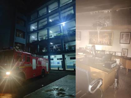 Navi Mumbai: Fire Breaks Out at A.C. Patil College in Kharghar, Administrative Offices Damaged (Watch Video) | Navi Mumbai: Fire Breaks Out at A.C. Patil College in Kharghar, Administrative Offices Damaged (Watch Video) Navi Mumbai: Fire Breaks Out at A.C. Patil College in Kharghar, Administrative Offices Damaged (Watch Video) | Navi Mumbai: Fire Breaks Out at A.C. Patil College in Kharghar, Administrative Offices Damaged (Watch Video)