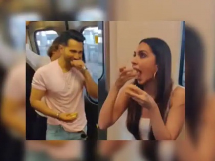 Netizens troll Kiara and Varun after their 'vadapav' eating video in Mumbai metro goes viral | Netizens troll Kiara and Varun after their 'vadapav' eating video in Mumbai metro goes viral
