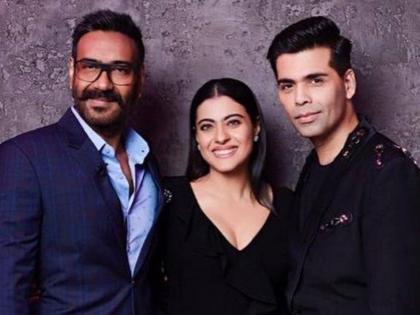 Friends Again! Karan Johar wishes Ajay Devgn for Runway 34, actor reacts | Friends Again! Karan Johar wishes Ajay Devgn for Runway 34, actor reacts