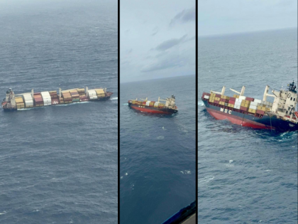 Kerala: Foreign Cargo Ship Sinks Off Kochi Coast; 9 Rescued, Search Underway for 15 Crew Members (Watch) | Kerala: Foreign Cargo Ship Sinks Off Kochi Coast; 9 Rescued, Search Underway for 15 Crew Members (Watch) Kerala: Foreign Cargo Ship Sinks Off Kochi Coast; 9 Rescued, Search Underway for 15 Crew Members (Watch) | Kerala: Foreign Cargo Ship Sinks Off Kochi Coast; 9 Rescued, Search Underway for 15 Crew Members (Watch)
