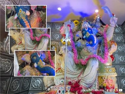 Hyderabad: Koti Ganesh Pandal Crafts Ganpati Idol From Rice, Cardamom, Adorned With Pearls and Semi-Precious Stones (Watch) | Hyderabad: Koti Ganesh Pandal Crafts Ganpati Idol From Rice, Cardamom, Adorned With Pearls and Semi-Precious Stones (Watch)
