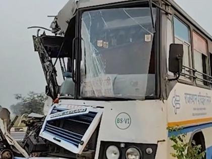 Rajasthan Bus Accident: Over 24 Injured After RSRTC Bus Collides With Truck in Kotputli | Rajasthan Bus Accident: Over 24 Injured After RSRTC Bus Collides With Truck in Kotputli