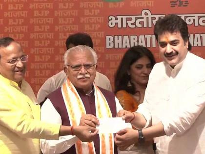 Expelled Haryana Congress leader Kuldeep Bishnoi joins BJP | Expelled Haryana Congress leader Kuldeep Bishnoi joins BJP