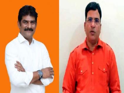 Heated argument between Kishor Kumeria and MLA Ashish Jaiswal amid Shiv Sena split | Heated argument between Kishor Kumeria and MLA Ashish Jaiswal amid Shiv Sena split