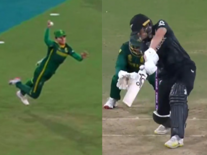 Laura Wolvaardt Takes Stunning Catch to Dismiss Lea Tahuhu During NZ-W vs SA-W ICC Women’s World Cup 2025 Match (VIDEO) | Laura Wolvaardt Takes Stunning Catch to Dismiss Lea Tahuhu During NZ-W vs SA-W ICC Women’s World Cup 2025 Match (VIDEO)