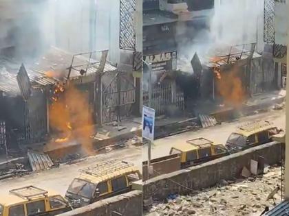 Mumbai: Huge Fire Breaks Out at LIG Colony in Kurla West After Gas Pipeline Bursts (Watch Video) | Mumbai: Huge Fire Breaks Out at LIG Colony in Kurla West After Gas Pipeline Bursts (Watch Video) Mumbai: Huge Fire Breaks Out at LIG Colony in Kurla West After Gas Pipeline Bursts (Watch Video) | Mumbai: Huge Fire Breaks Out at LIG Colony in Kurla West After Gas Pipeline Bursts (Watch Video)