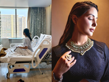Actress Hina Khan Hospitalised Due to High Fever, Shares Health Update with Fans | Actress Hina Khan Hospitalised Due to High Fever, Shares Health Update with Fans