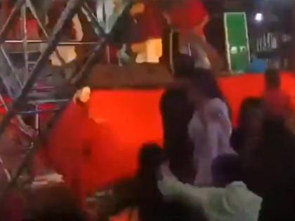 Ludhiana Stage Collapse: Two Women Die, 15 Injured After Pole Falls on Them During Navratri Jagran; Video Goes Viral | Ludhiana Stage Collapse: Two Women Die, 15 Injured After Pole Falls on Them During Navratri Jagran; Video Goes Viral Ludhiana Stage Collapse: Two Women Die, 15 Injured After Pole Falls on Them During Navratri Jagran; Video Goes Viral | Ludhiana Stage Collapse: Two Women Die, 15 Injured After Pole Falls on Them During Navratri Jagran; Video Goes Viral