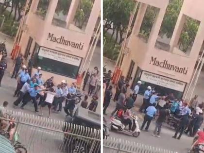 Pune: Nanded City Security Guards Beat Up Resident Outside Madhuvanti Society Over Vehicle Sticker; Video Surfaces | Pune: Nanded City Security Guards Beat Up Resident Outside Madhuvanti Society Over Vehicle Sticker; Video Surfaces Pune: Nanded City Security Guards Beat Up Resident Outside Madhuvanti Society Over Vehicle Sticker; Video Surfaces | Pune: Nanded City Security Guards Beat Up Resident Outside Madhuvanti Society Over Vehicle Sticker; Video Surfaces