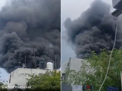 Madurai Fire: Massive Blaze Erupts at Old Paper Godown Near Ramamurthy Nagar in Vilangudi (Watch Video) | Madurai Fire: Massive Blaze Erupts at Old Paper Godown Near Ramamurthy Nagar in Vilangudi (Watch Video) Madurai Fire: Massive Blaze Erupts at Old Paper Godown Near Ramamurthy Nagar in Vilangudi (Watch Video) | Madurai Fire: Massive Blaze Erupts at Old Paper Godown Near Ramamurthy Nagar in Vilangudi (Watch Video)