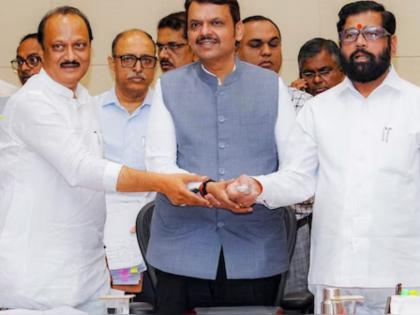 Maharashtra Cabinet Ministry Distribution: Fadnavis, Shinde, and Pawar Set to Finalize Based on Previous Performance (Watch Video)