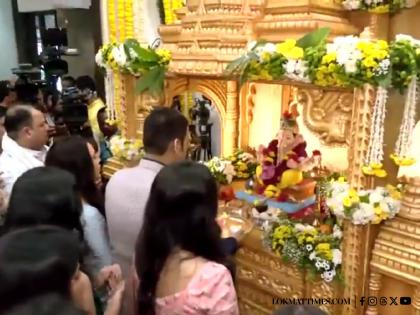 Ganesh Chaturthi 2025: Maharashtra CM Devendra Fadnavis, Wife Amruta Perform Aarti at Mumbai Residence (Watch Video) | Ganesh Chaturthi 2025: Maharashtra CM Devendra Fadnavis, Wife Amruta Perform Aarti at Mumbai Residence (Watch Video) Ganesh Chaturthi 2025: Maharashtra CM Devendra Fadnavis, Wife Amruta Perform Aarti at Mumbai Residence (Watch Video) | Ganesh Chaturthi 2025: Maharashtra CM Devendra Fadnavis, Wife Amruta Perform Aarti at Mumbai Residence (Watch Video)