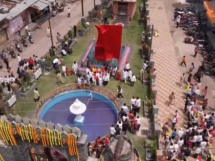 Maharashtra CM Eknath Shinde Inaugurates Chhatrapati Shivaji Maharaj Memorial in Buldhana (Watch Video) | Maharashtra CM Eknath Shinde Inaugurates Chhatrapati Shivaji Maharaj Memorial in Buldhana (Watch Video) Maharashtra CM Eknath Shinde Inaugurates Chhatrapati Shivaji Maharaj Memorial in Buldhana (Watch Video) | Maharashtra CM Eknath Shinde Inaugurates Chhatrapati Shivaji Maharaj Memorial in Buldhana (Watch Video)