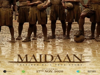Maidaan Teaser Poster: Ajay Devgn teases fans with a muddy look from the sports drama | Maidaan Teaser Poster: Ajay Devgn teases fans with a muddy look from the sports drama