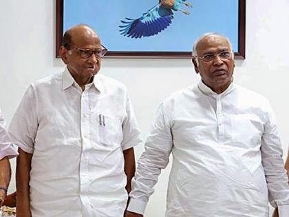 NCP chief Sharad Pawar meets Kharge and Rahul, discusses plan forward for opposition alliance I.N.D.I.A | NCP chief Sharad Pawar meets Kharge and Rahul, discusses plan forward for opposition alliance I.N.D.I.A