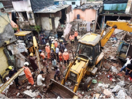 Mumbai: 2 injured after five-storey residential building collapses in Malad | Mumbai: 2 injured after five-storey residential building collapses in Malad