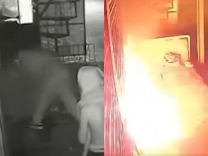 Himachal Pradesh: Four Men Allegedly Set Shop On Fire In Mandi For Not Receiving Alcohol, CCTV Footage Goes Viral | Himachal Pradesh: Four Men Allegedly Set Shop On Fire In Mandi For Not Receiving Alcohol, CCTV Footage Goes Viral