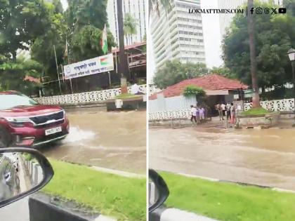 Mumbai: Commuters Affected as BEST Diverts Routes 121, 138 and Others Following Pipeline Leak Near Mantralaya | Mumbai: Commuters Affected as BEST Diverts Routes 121, 138 and Others Following Pipeline Leak Near Mantralaya