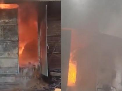 Uttar Pradesh: Fire Broke out at Clothing Warehouse in Mathura, Goods Worth Lakhs Destroyed (Watch Video) | Uttar Pradesh: Fire Broke out at Clothing Warehouse in Mathura, Goods Worth Lakhs Destroyed (Watch Video) Uttar Pradesh: Fire Broke out at Clothing Warehouse in Mathura, Goods Worth Lakhs Destroyed (Watch Video) | Uttar Pradesh: Fire Broke out at Clothing Warehouse in Mathura, Goods Worth Lakhs Destroyed (Watch Video)